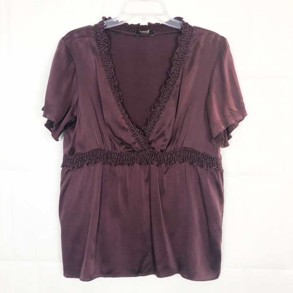 GNW Babydoll Top Womens Medium Y2K Dark Fairy Whimsigoth Boho Coquette Romantic